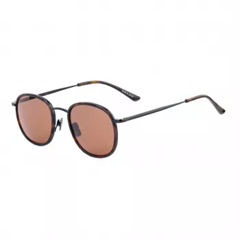 BELSTAFF MAN ORWELL-S072 Okulary przeciwsłoneczne - czarna oprawka, szare soczewki, 50/22/150 mm