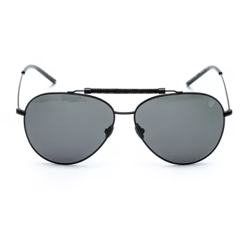 BELSTAFF MAN PANTHER-NEGRO Okulary przeciwsłoneczne - czarna oprawka, szare soczewki, 61/13/145 mm