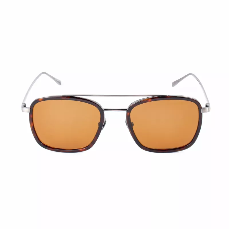 BELSTAFF MAN RYDER-S085 Okulary przeciwsłoneczne Pilot/Aviator Czarny acetat Szare szkła 54/21/145 mm