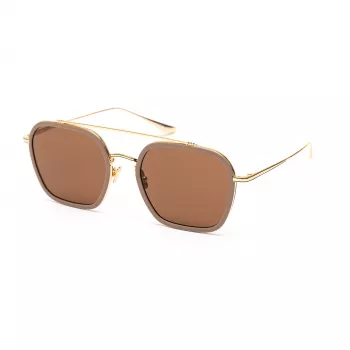 Okulary przeciwsłoneczne Belstaff Merrick II dla mężczyzn, beżowo-brązowy gradient, 57 mm