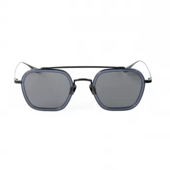 BELSTAFF MERRICK-S137 Okulary przeciwsłoneczne unisex - czarna oprawka acetatowa, szare soczewki UV400 47/23/143 mm