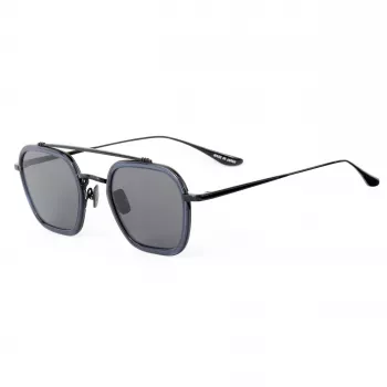 BELSTAFF MERRICK-S137 Okulary przeciwsłoneczne unisex - czarna oprawka acetatowa, szare soczewki UV400 47/23/143 mm