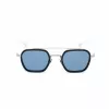 Okulary przeciwsłoneczne męskie BELSTAFF MERRICKAZULW - kwadratowa oprawka acetatowa z ochroną UV400 (47/23/143 mm)