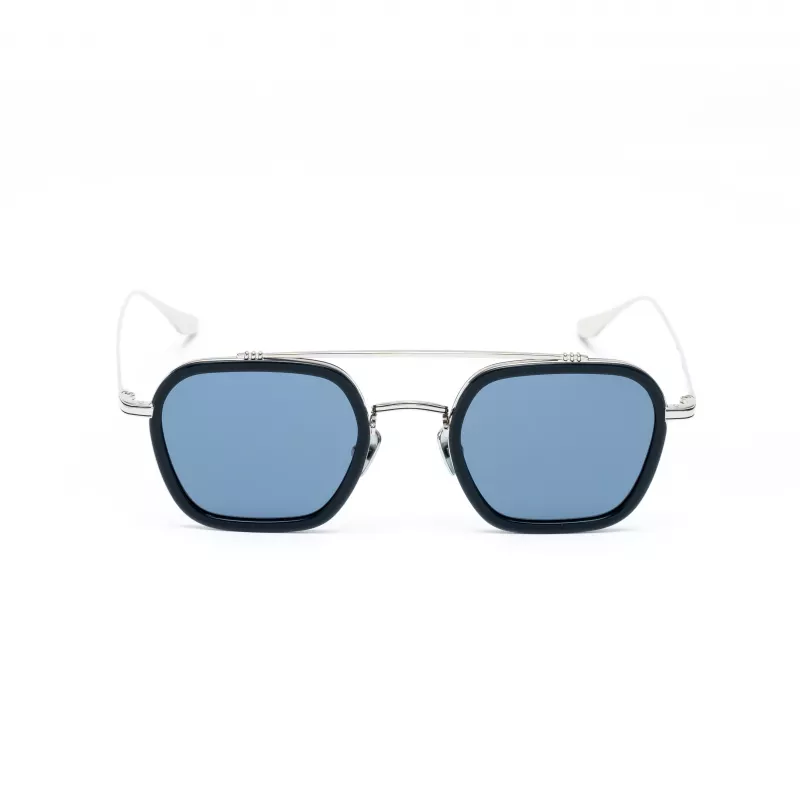 Okulary przeciwsłoneczne męskie BELSTAFF MERRICKAZULW - kwadratowa oprawka acetatowa z ochroną UV400 (47/23/143 mm)