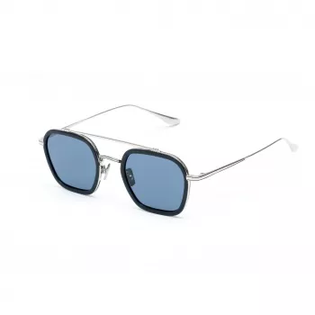 Okulary przeciwsłoneczne męskie BELSTAFF MERRICKAZULW - kwadratowa oprawka acetatowa z ochroną UV400 (47/23/143 mm)