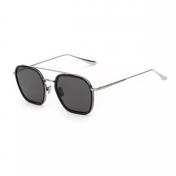 BELSTAFF MERRICKIIGRIS Męskie kwadratowe okulary przeciwsłoneczne z acetatu 54/23/143 mm Szary