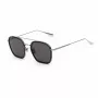 BELSTAFF MERRICKIIGRIS Męskie kwadratowe okulary przeciwsłoneczne z acetatu 54/23/143 mm Szary