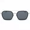 Okulary przeciwsłoneczne męskie Belstaff Merrikiigris - szara oprawka acetatowa z szarymi soczewkami poliwęglanowymi - 52/17/140 mm