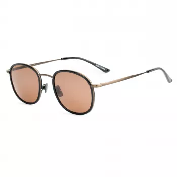 BELSTAFF Orwell-S071 Okulary przeciwsłoneczne męskie - czarna oprawka acetatowa, szare szkła UV400, 50/22/150 mm