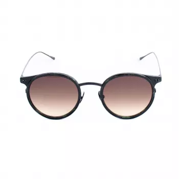 Belstaff Parkgate-S123 Unisex Okulary Przeciwsłoneczne - Czarna Oprawka, Szare Szkła, 48/21/145 mm