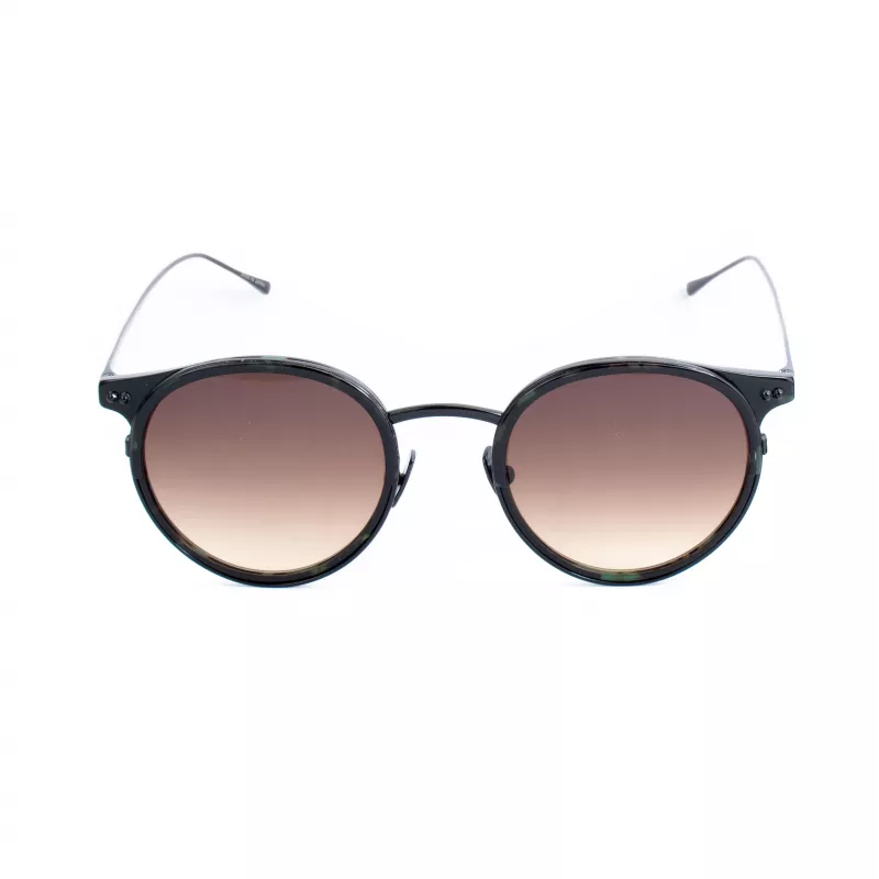 Belstaff Parkgate-S123 Unisex Okulary Przeciwsłoneczne - Czarna Oprawka, Szare Szkła, 48/21/145 mm