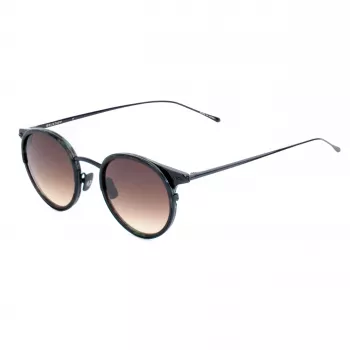 Belstaff Parkgate-S123 Unisex Okulary Przeciwsłoneczne - Czarna Oprawka, Szare Szkła, 48/21/145 mm