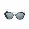 BELSTAFF PINNERNEGROCO Okulary przeciwsłoneczne Unisex - Czarna oprawka, szare soczewki, 53/19/145 mm