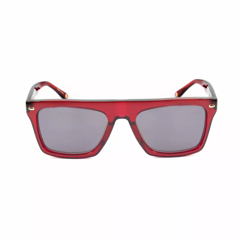 BELSTAFF Randfodii Okulary przeciwsłoneczne męskie - oprawka acetatowa, soczewki poliwęglanowe, ochrona UV400, szerokość soczewki 58 mm, czarny/szary