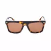 Belstaff Randford S153 Okulary przeciwsłoneczne unisex - czarna oprawka acetatowa, szare soczewki poliwęglanowe, 52 mm