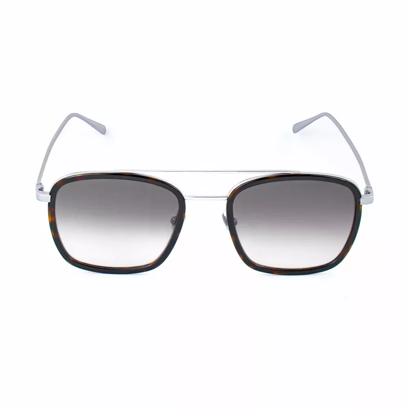 Belstaff RYERCLEARS08 Męskie kwadratowe okulary przeciwsłoneczne z octanu, przezroczysta oprawka, przezroczyste soczewki 54/21/145 mm