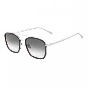 Belstaff RYERCLEARS08 Męskie kwadratowe okulary przeciwsłoneczne z octanu, przezroczysta oprawka, przezroczyste soczewki 54/21/145 mm