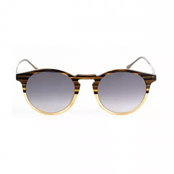 BELSTAFF Unisex Brooklands032 Okulary przeciwsłoneczne - Czarna oprawka, szare szkła 48/23/148 mm