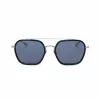 BELSTAFF Unisex Merrikii Azul Okulary Przeciwsłoneczne - Niebieska Oprawka Szare Szkła 57mm