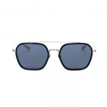 BELSTAFF Unisex Merrikii Azul Okulary Przeciwsłoneczne - Niebieska Oprawka Szare Szkła 57mm