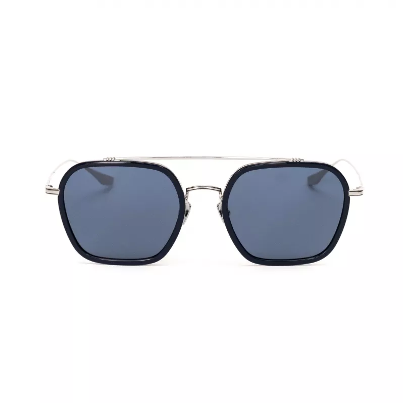BELSTAFF Unisex Merrikii Azul Okulary Przeciwsłoneczne - Niebieska Oprawka Szare Szkła 57mm