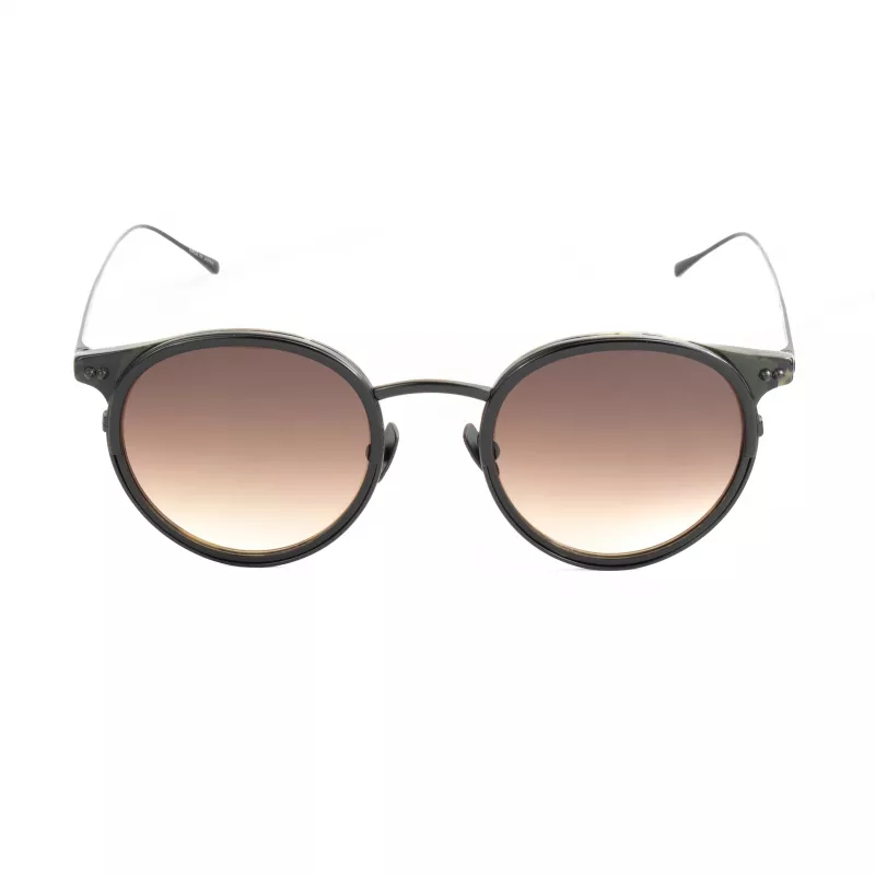 BELSTAFF Unisex Parkgate-S120 Okulary przeciwsłoneczne - czarna oprawka acetatowa, szare soczewki poliwęglanowe, ochrona UV400, 48/21/145 mm