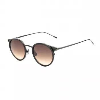 BELSTAFF Unisex Parkgate-S120 Okulary przeciwsłoneczne - czarna oprawka acetatowa, szare soczewki poliwęglanowe, ochrona UV400, 48/21/145 mm