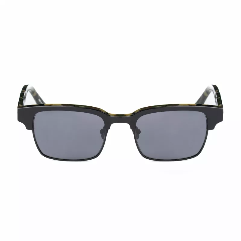 BELSTAFF Unisex Rampling-S103 Okulary przeciwsłoneczne (52/20/145 mm) Czarna oprawka Szare szkła