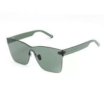 BELSTAFF Women Luminor-Verde Sunglasses - Square Acetate Frame, Grey-Green Lenses, UV400 Protection, 54mm Lens Width