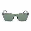 BELSTAFF FLASH-VERDE Oversized Shield Okulary Przeciwsłoneczne Damskie - Zielona Oprawka Acetatowa, Szare Soczewki Lustrzane, UV400