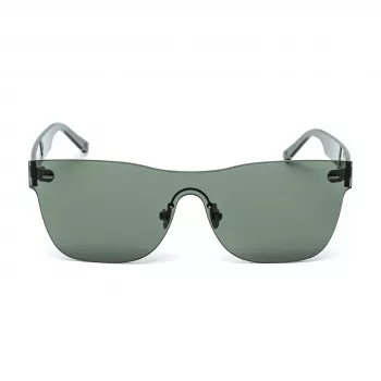 BELSTAFF FLASH-VERDE Oversized Shield Okulary Przeciwsłoneczne Damskie - Zielona Oprawka Acetatowa, Szare Soczewki Lustrzane, UV400