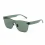 BELSTAFF FLASH-VERDE Oversized Shield Okulary Przeciwsłoneczne Damskie - Zielona Oprawka Acetatowa, Szare Soczewki Lustrzane, UV400