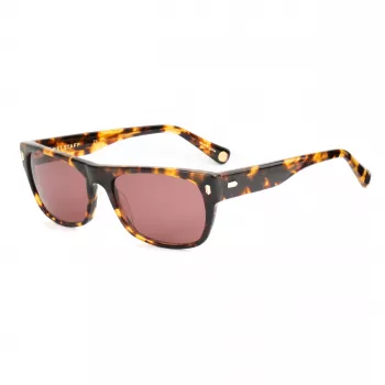 Okulary przeciwsłoneczne Belstaff Hudson S184 dla kobiet - prostokątna oprawka acetatowa UV400