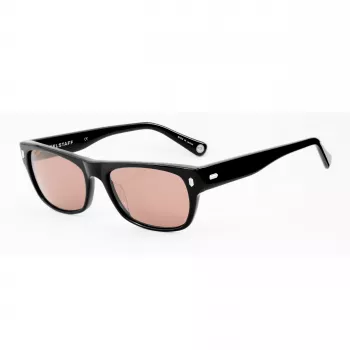 Okulary przeciwsłoneczne BELSTAFF Hudson-S185 dla kobiet - czarna oprawka, szare soczewki, 54 mm