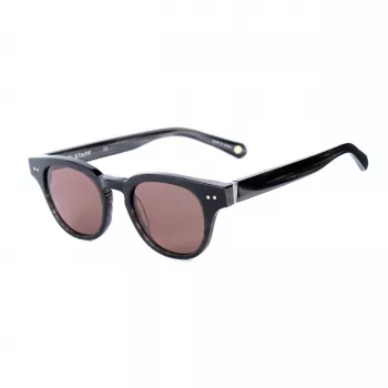 Okulary przeciwsłoneczne Belstaff Women's Marshall MARSHALL-S063 (47/21/148 mm) - Czarna oprawka acetatowa, soczewki dymne