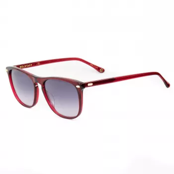 Okulary przeciwsłoneczne Belstaff Meridiani dla kobiet - oprawka acetatowa, soczewki poliwęglanowe, ochrona UV400, szerokość soczewki 55 mm