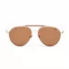 BELSTAFF Okulary przeciwsłoneczne damskie Staffordmarro - brązowa oprawka acetatowa - UV400