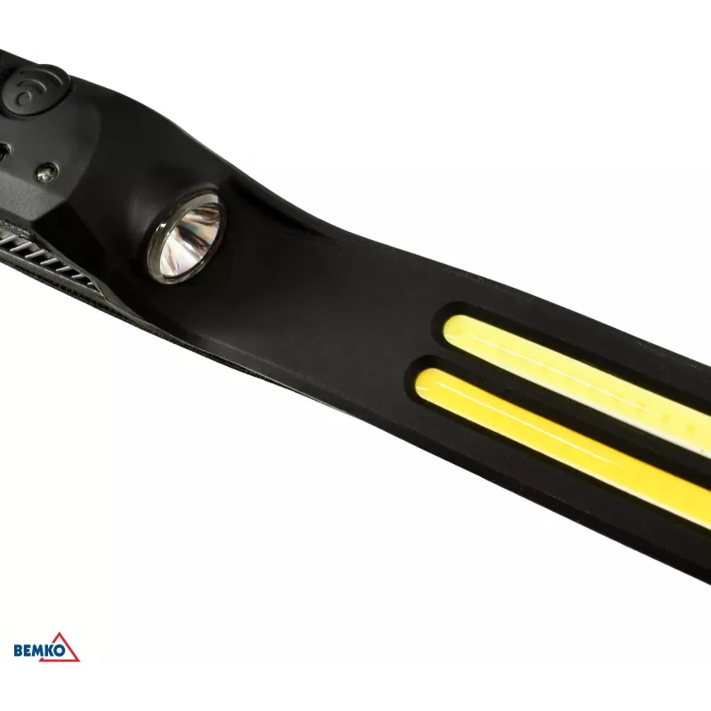 BEMKO C49-LTC01 Ładowana czołówka LED, 1200mAh, 100 lumenów, IPX4, zasięg 80m