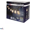 BEMKO SOLBEE Lampki ogrodowe LED zasilane energią słoneczną 10 LED 10m Ciepła biel 3000K IP65 Czarny