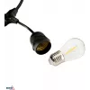 BEMKO SOLBEE Lampki ogrodowe LED zasilane energią słoneczną 10 LED 10m Ciepła biel 3000K IP65 Czarny