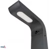 BEMKO SOLVEO Hybrid LED Garden Bollard Light, 7W, 600lm, CCT 3000K/4000K/6500K, 80cm, IP65, Dark Grey, PIR Sensor