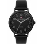 Zegarek męski Ben Sherman WBS113BB Analogowy Kwarcowy 43mm Czarna Tarcza Skórzany Pasek