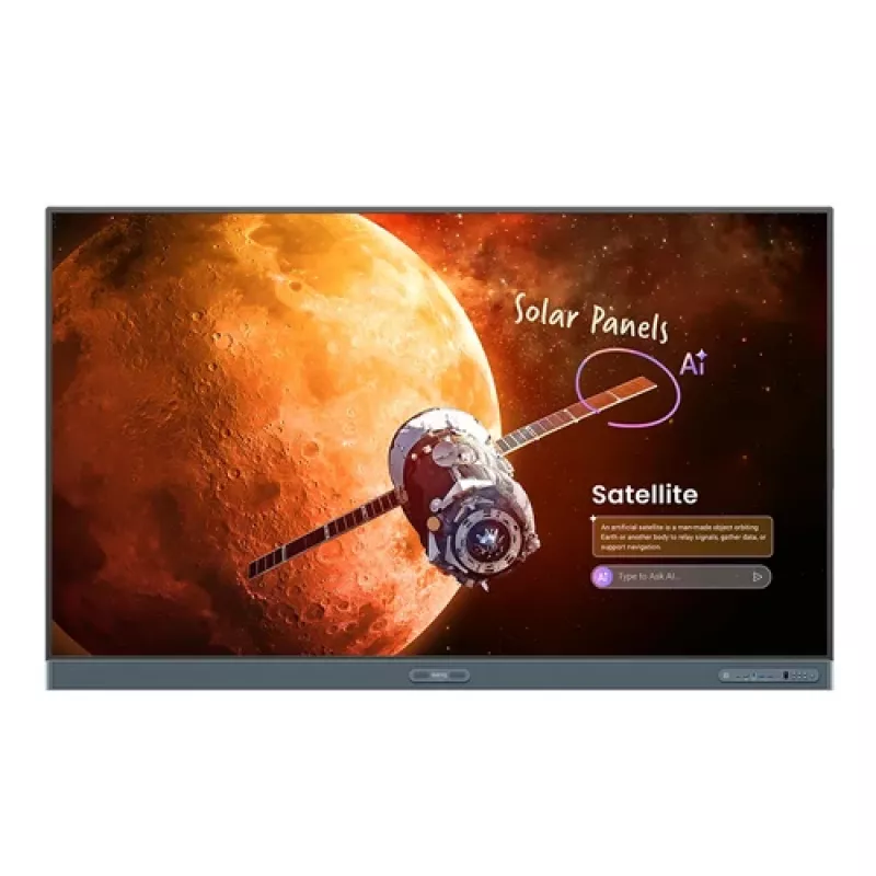 BenQ Board Pro RP8605 86 inch 4K UHD Interactive Flat Panel z Androidem, dotyk 40-punktowy, 450 cd/m², Wi-Fi 6, 8GB RAM, 64GB Storage