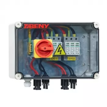 Panel odłączający DC BENY PV, wejście 2-stringowe na wyjście 2-stringowe, obudowa zewnętrzna IP65
