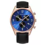 Bering Men's Classic Minimalist Quartz Watch 10542-567 42mm Rose Gold Brown