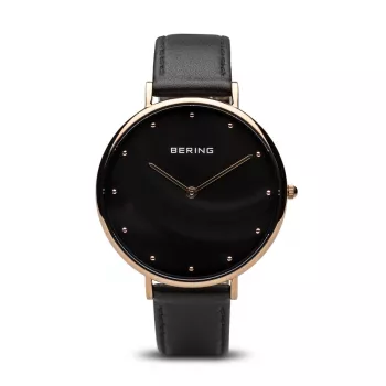 BERING Women's Classic Quartz Watch 14839-462 39mm Rose Gold Stainless Steel Mesh