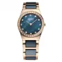 Zegarek BERING Classic Quartz dla kobiet 26mm Stal nierdzewna Mesh Niebieska tarcza Sunray 32426-767