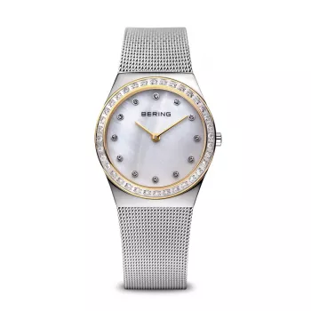 Zegarek damski BERING 12430-010 (30mm) - Classic Collection Srebrna stal nierdzewna mesh