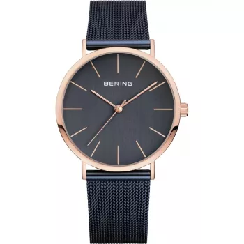 Zegarek damski BERING 13436-367 36mm Stal nierdzewna Mesh Szara tarcza