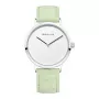 Zegarek damski BERING 14937-304 (39mm) - Niebieska tarcza sunray, srebrna bransoleta mesh